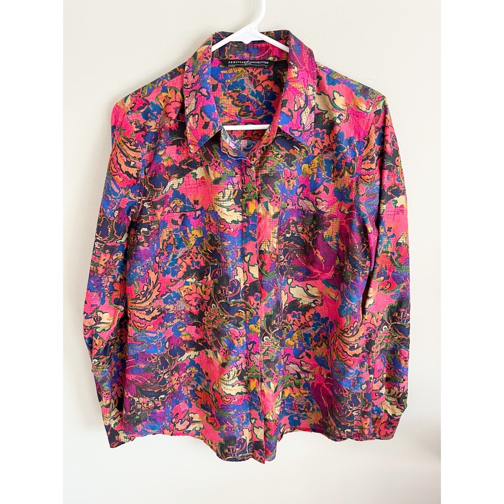 Peruvian Connection Multi Color Abstract Print Lo… - image 2